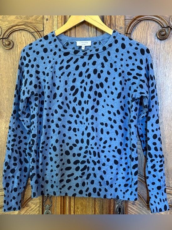 J Society Sweaters - J Society Spotted Print Sweater